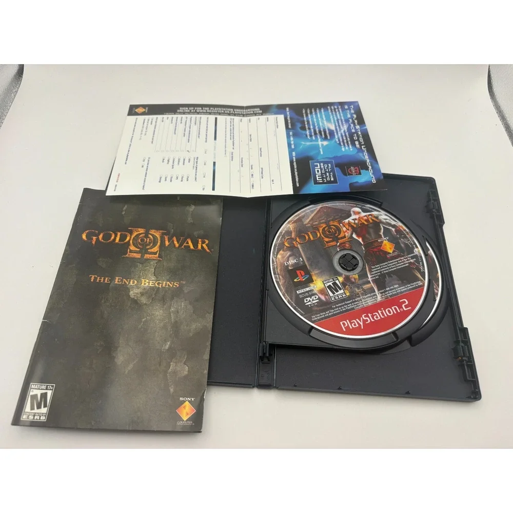 Sony PlayStation 2 PS2 God Of War ll Greatest Hits Two Disc Set Complete + Reg